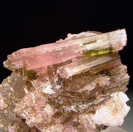 Liddicoatite & Quartz