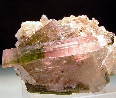 Liddicoatite & Quartz