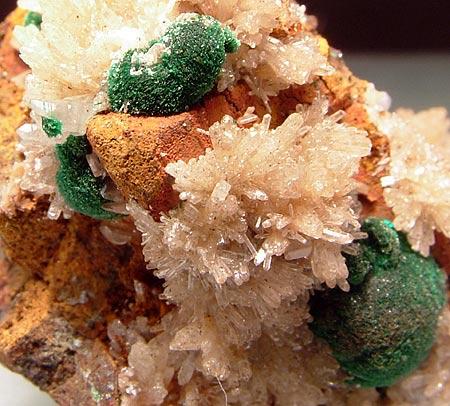 Malachite Mimetite Cerussite & Wulfenite