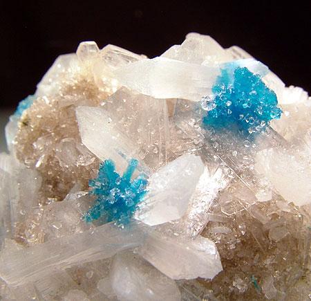 Cavansite With Calcite & Stilbite