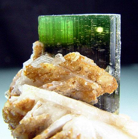 Elbaite With Cleavelandite & Apatite