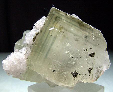 Fluorite With Calcite & Pyrite