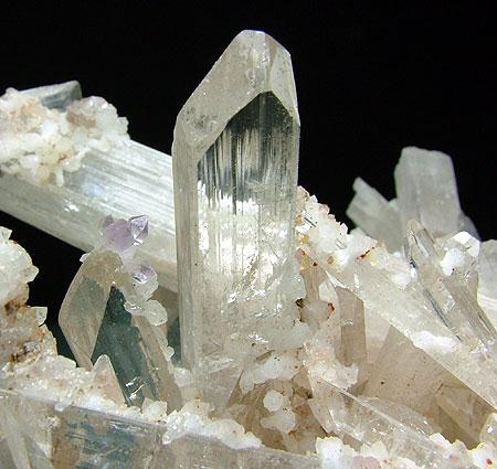 Danburite With Amethyst