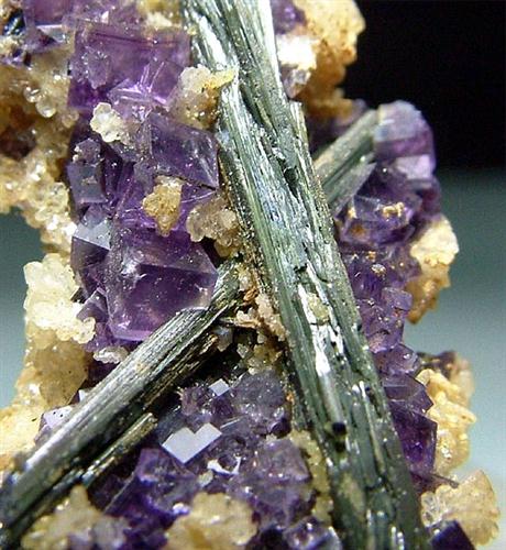 Fluorite & Stibnite