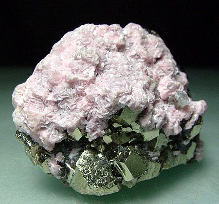 Rhodochrosite & Pyrite