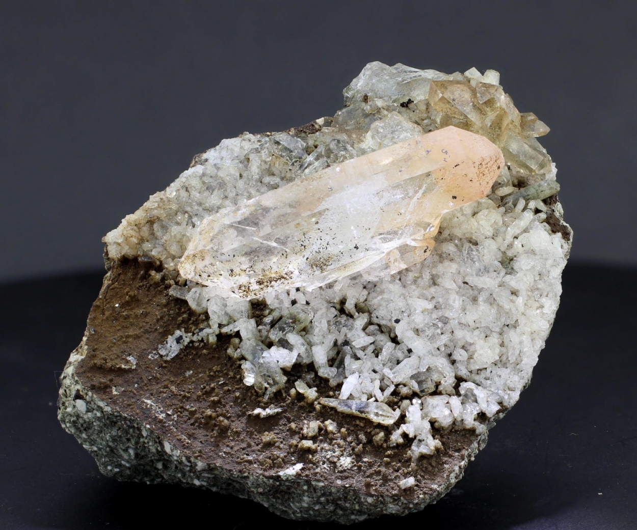 Quartz On Albite