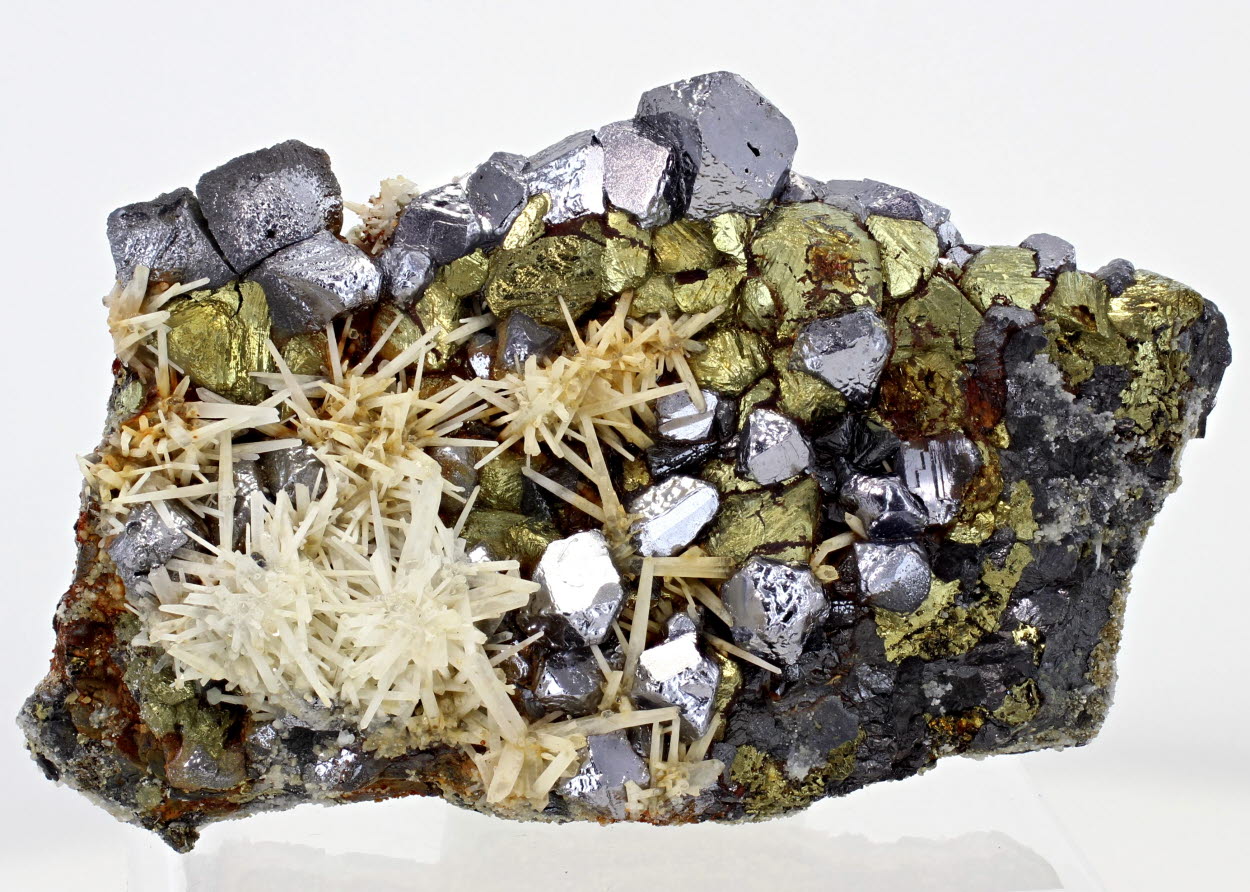 Galena Chalcopyrite Sphalerite & Quartz