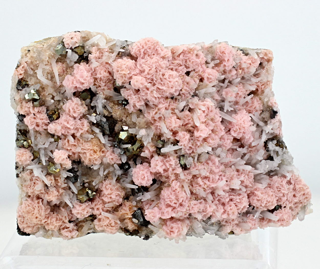 Rhodochrosite & Pyrite