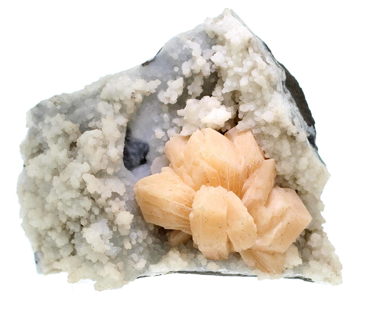 Stilbite & Quartz