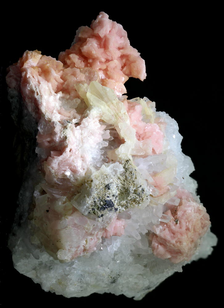 Rhodochrosite & Quartz