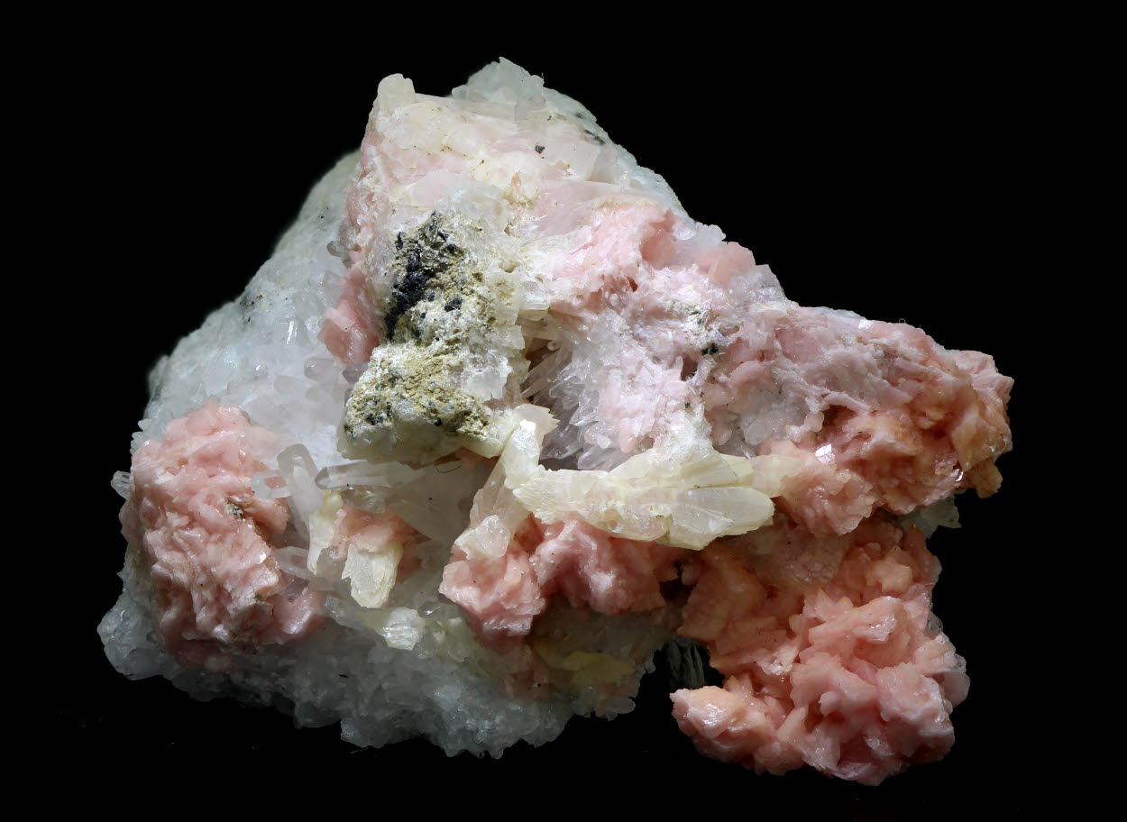 Rhodochrosite & Quartz