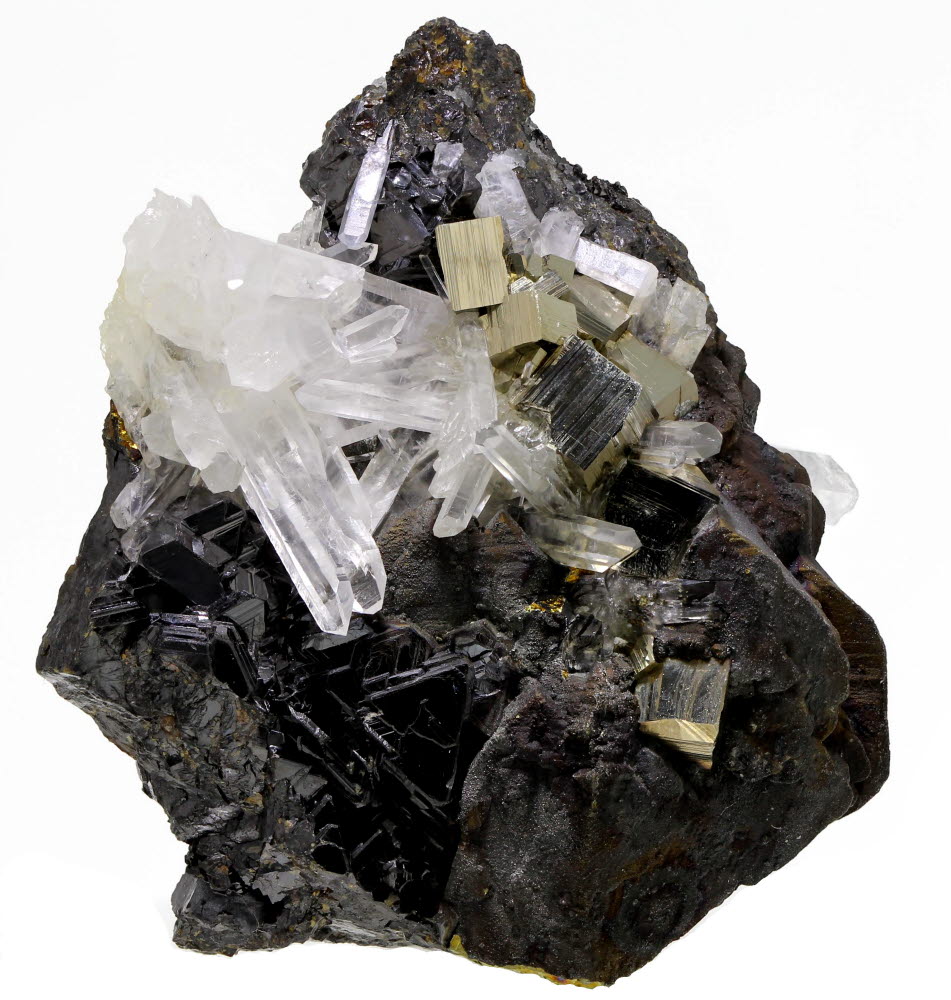 Chalcopyrite Pyrite Sphalerite & Quartz