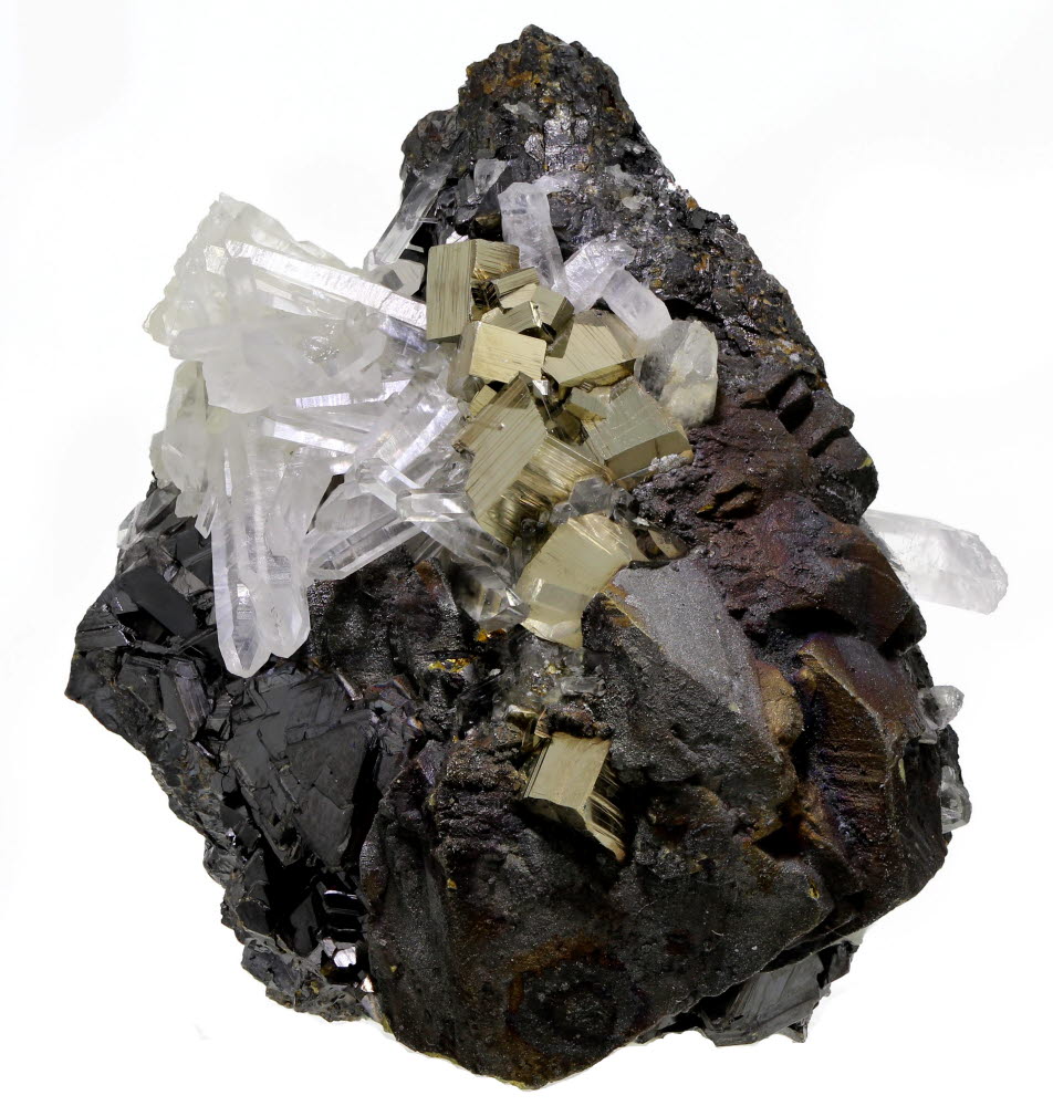 Chalcopyrite Pyrite Sphalerite & Quartz