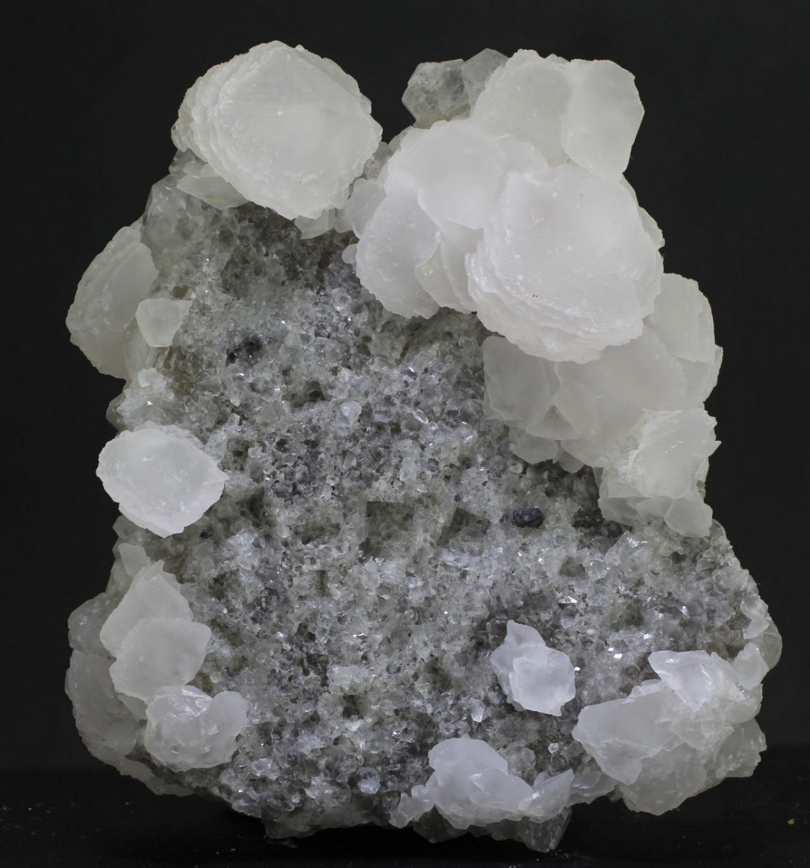 Calcite On Quartz Psm Fluorite