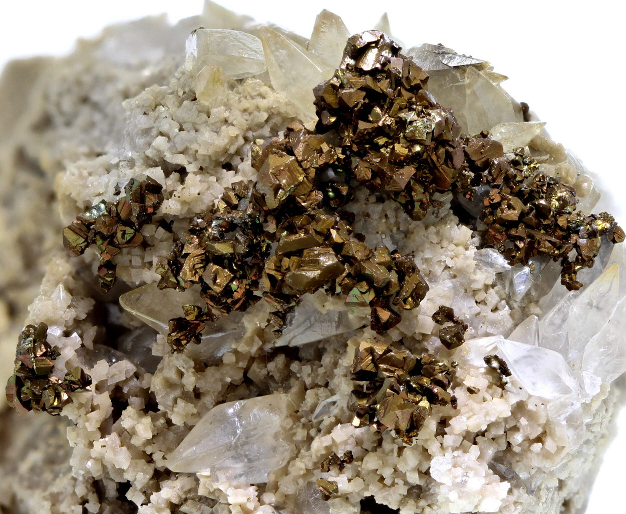 Chalcopyrite & Calcite