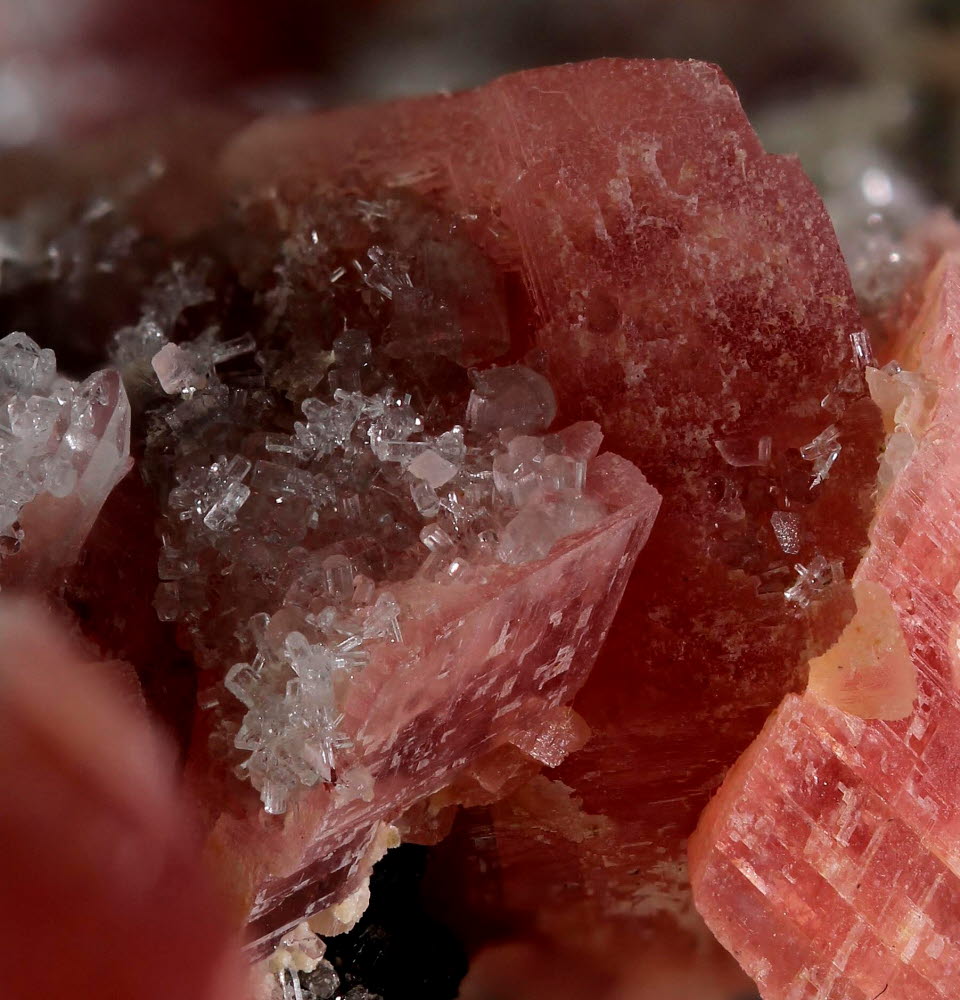 Rhodochrosite Fluorapatite & Quartz