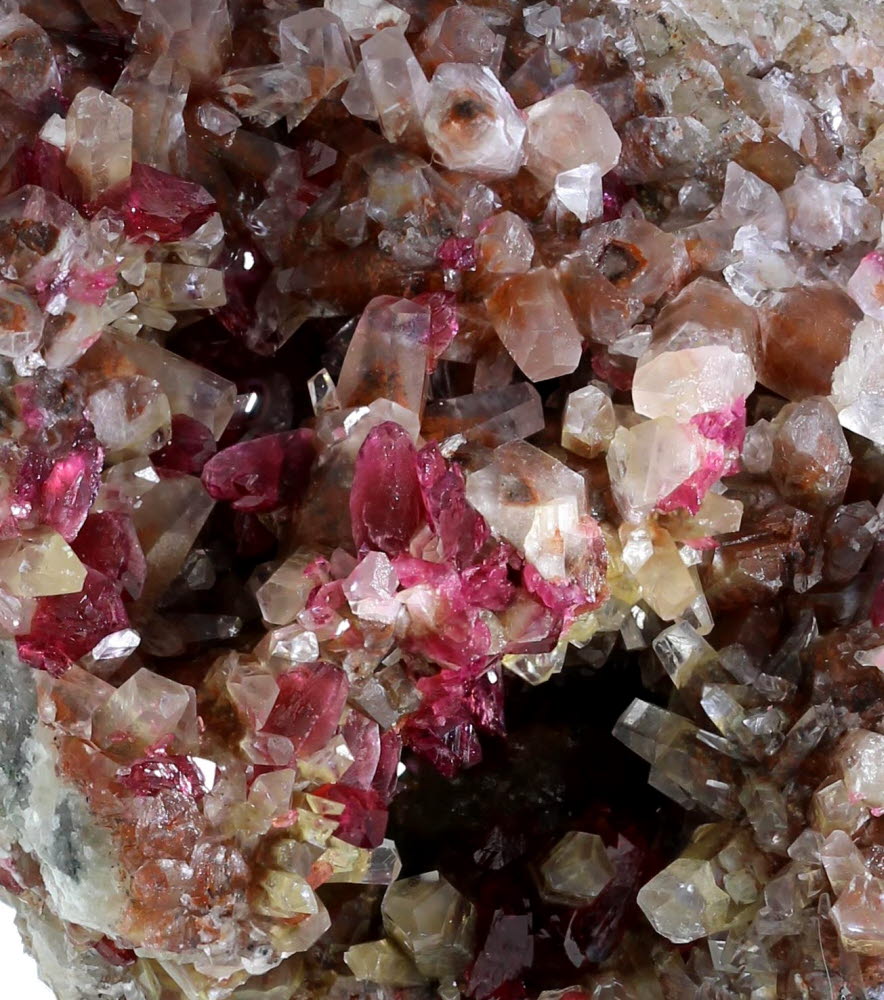 Talmessite - β-Roselite Series With Calcite
