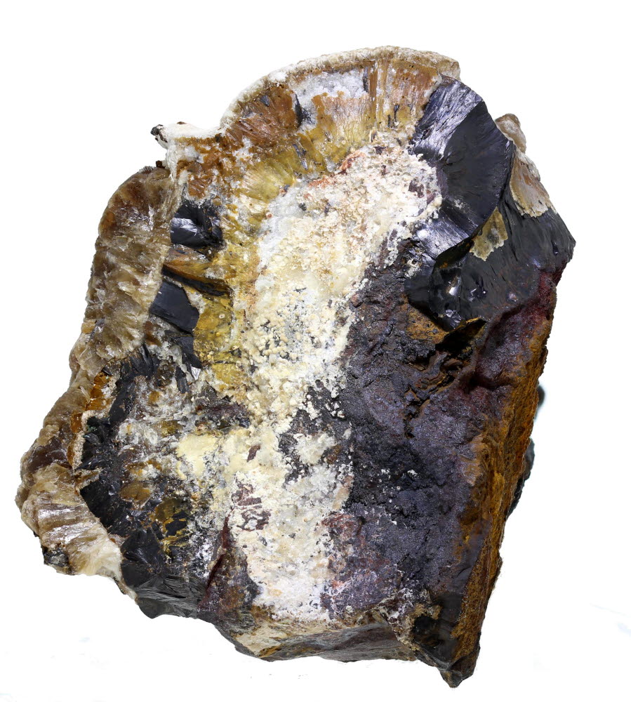 Baryte Calcite & Goethite