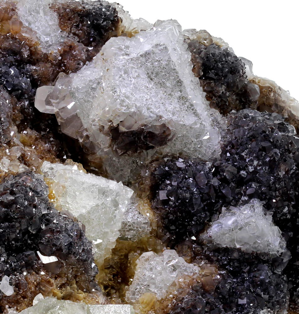 Fluorite Siderite & Quartz With Calcite