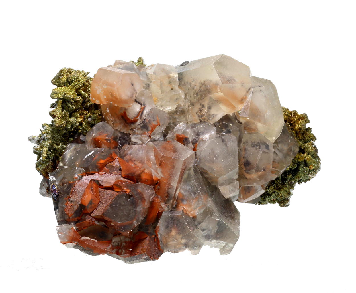 Calcite With Blister Copper Psm Chalcocite