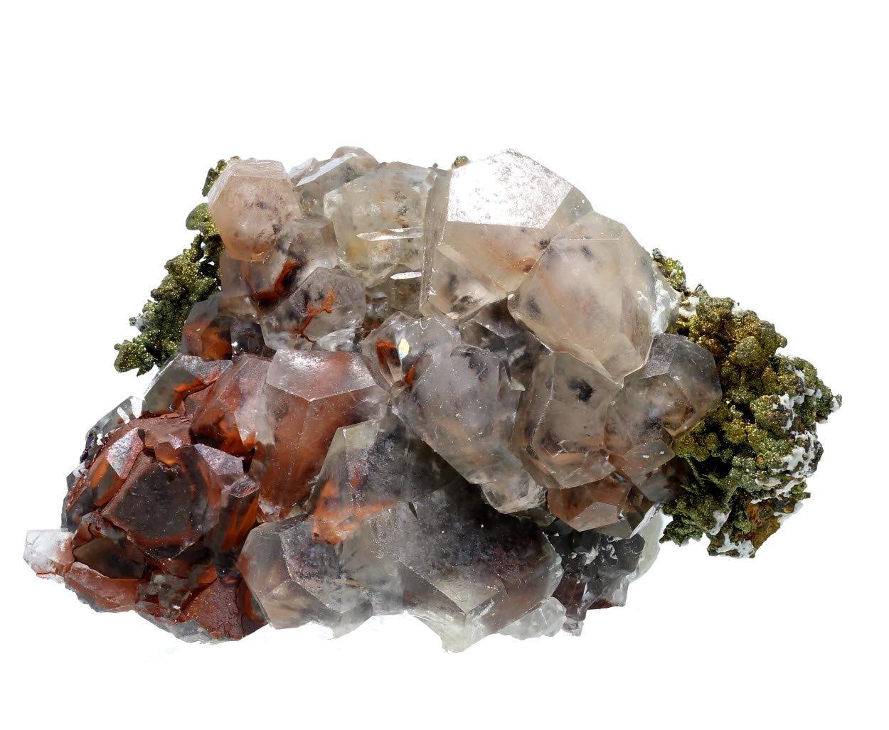 Calcite With Blister Copper Psm Chalcocite