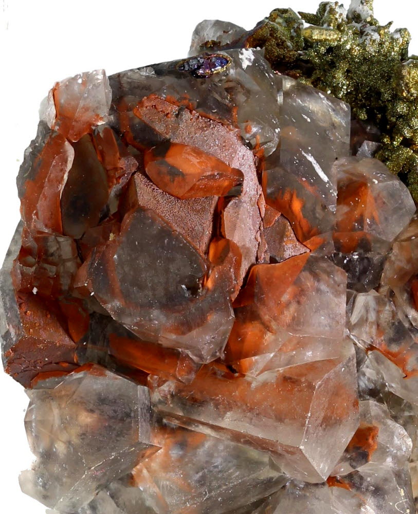 Calcite With Blister Copper Psm Chalcocite