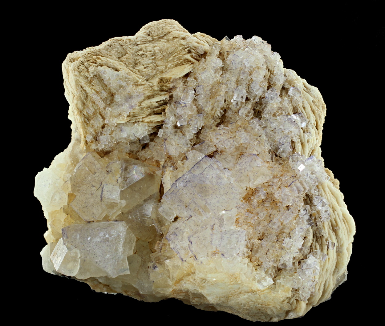 Baryte With Fluorite