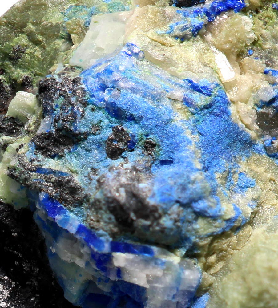 Quetzalcoatlite Hessite Native Silver & Azurite