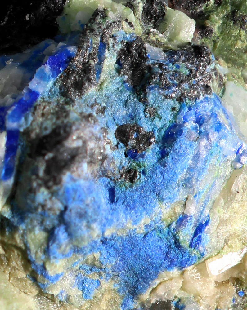 Quetzalcoatlite Hessite Native Silver & Azurite