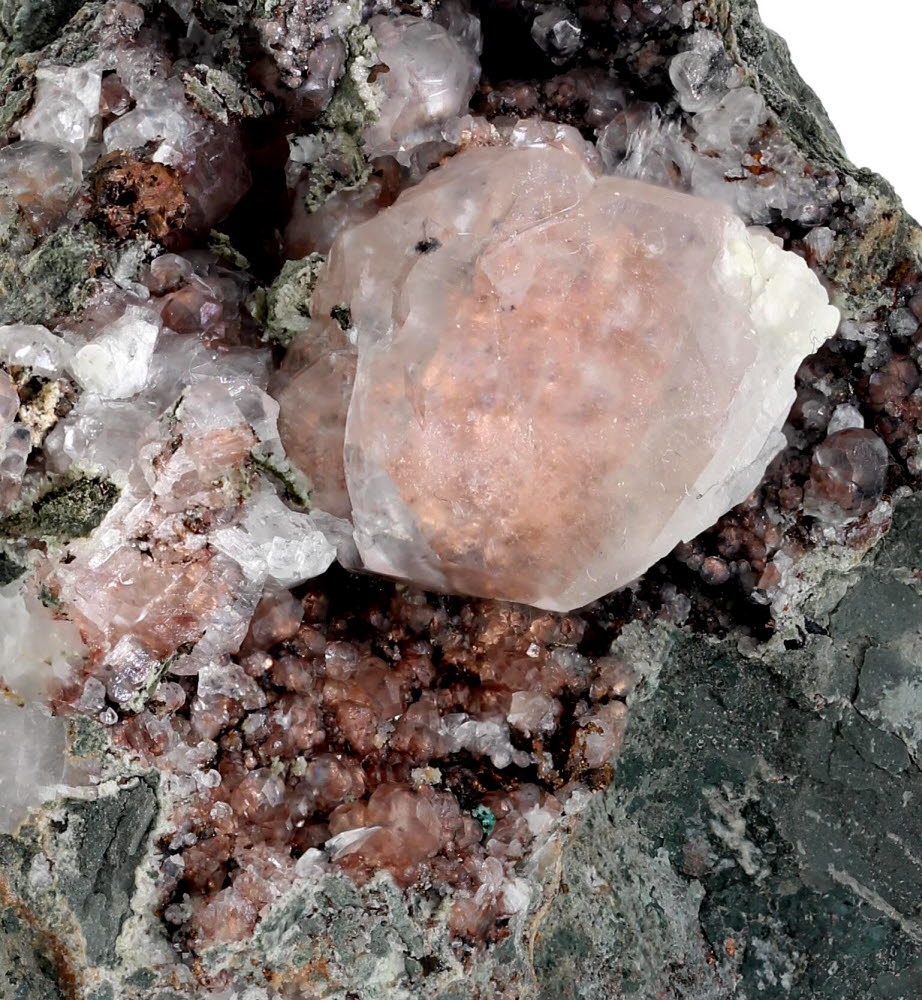 Native Copper & Calcite