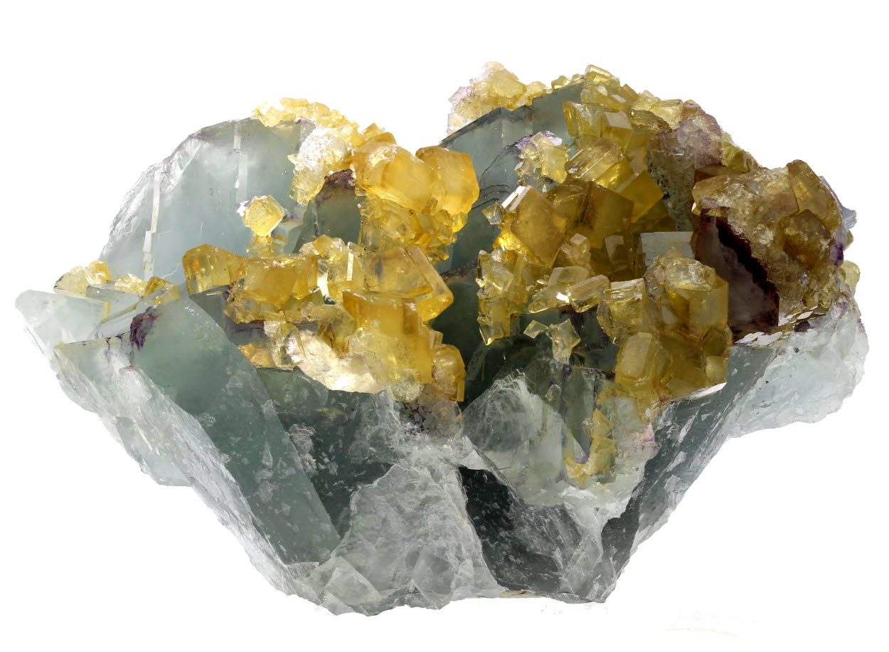 Baryte On Fluorite