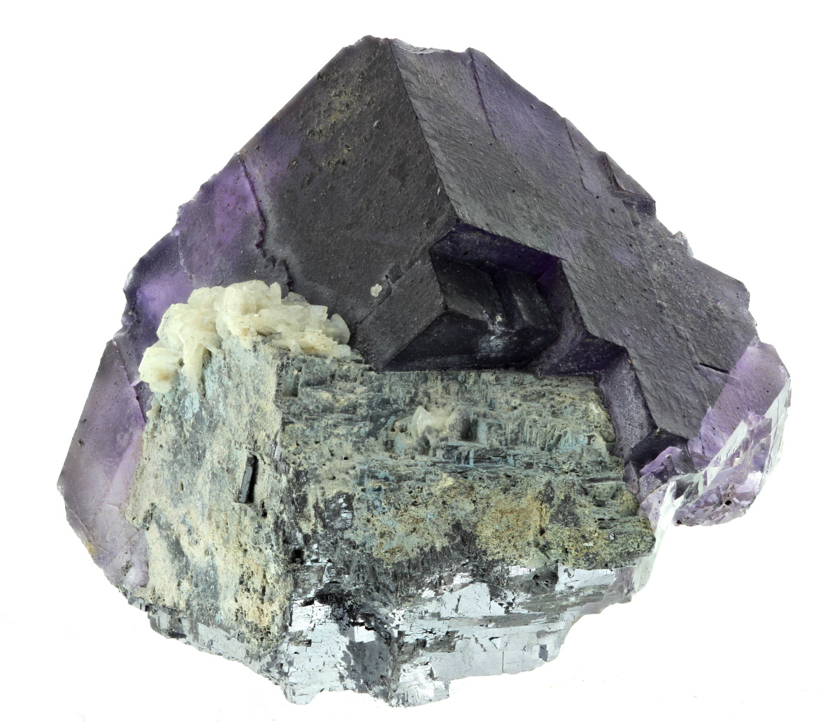 Fluorite On Galena