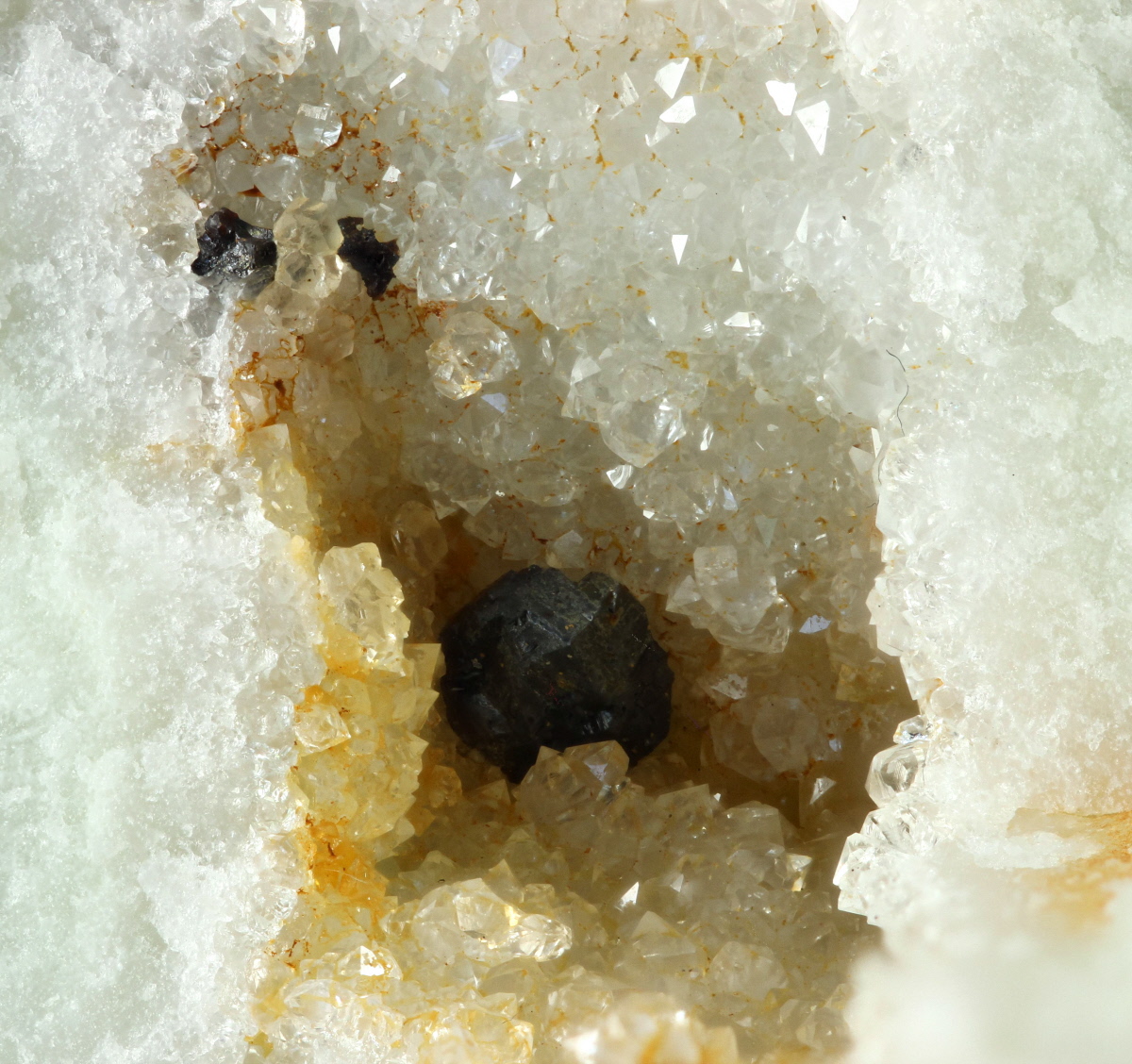 Sphalerite On Quartz