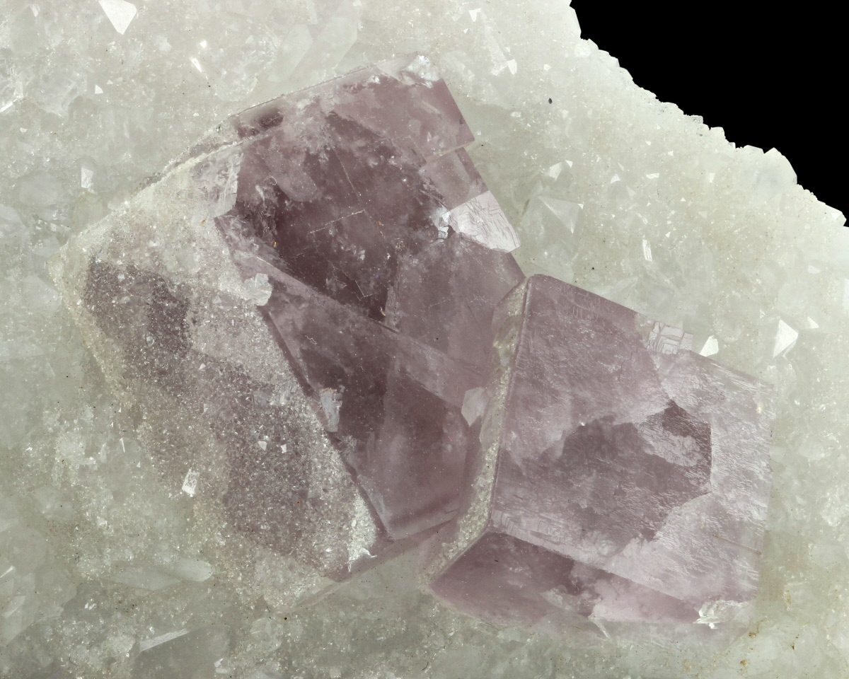 Fluorite On Quartz