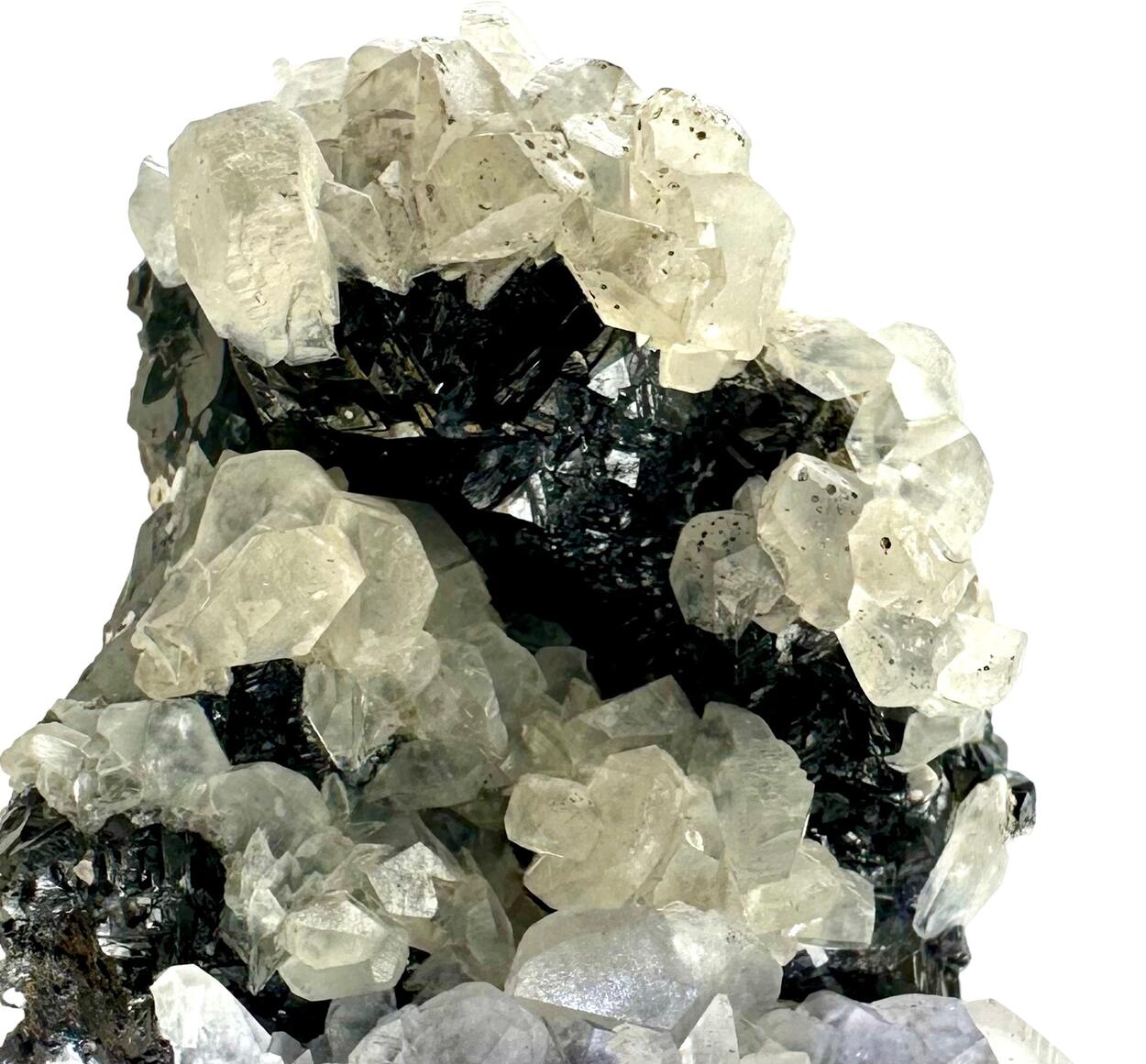 Calcite On Sphalerite