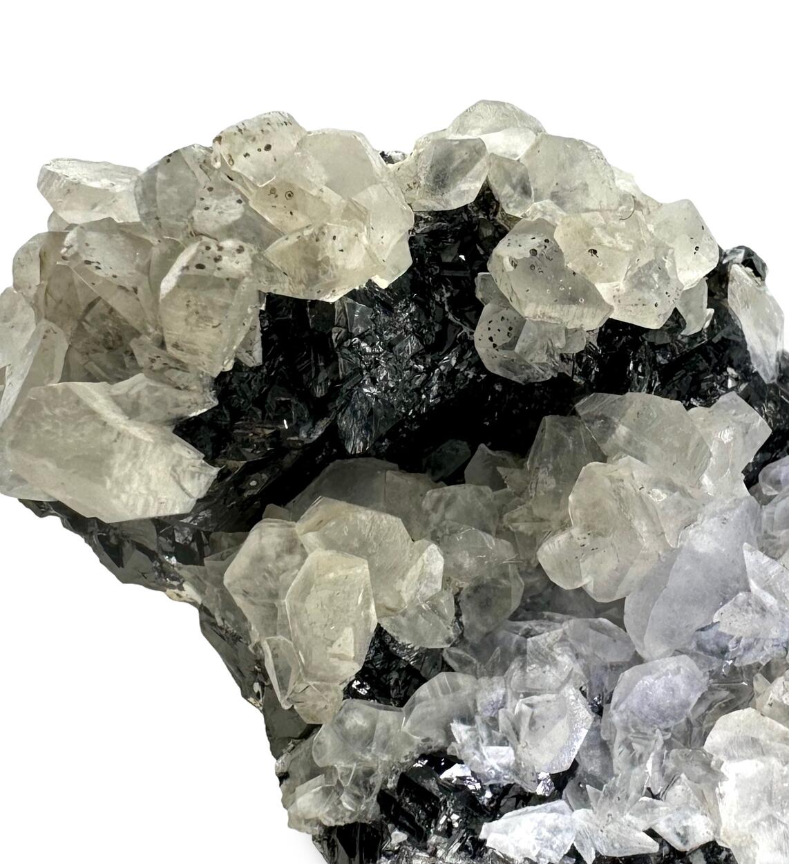 Calcite On Sphalerite