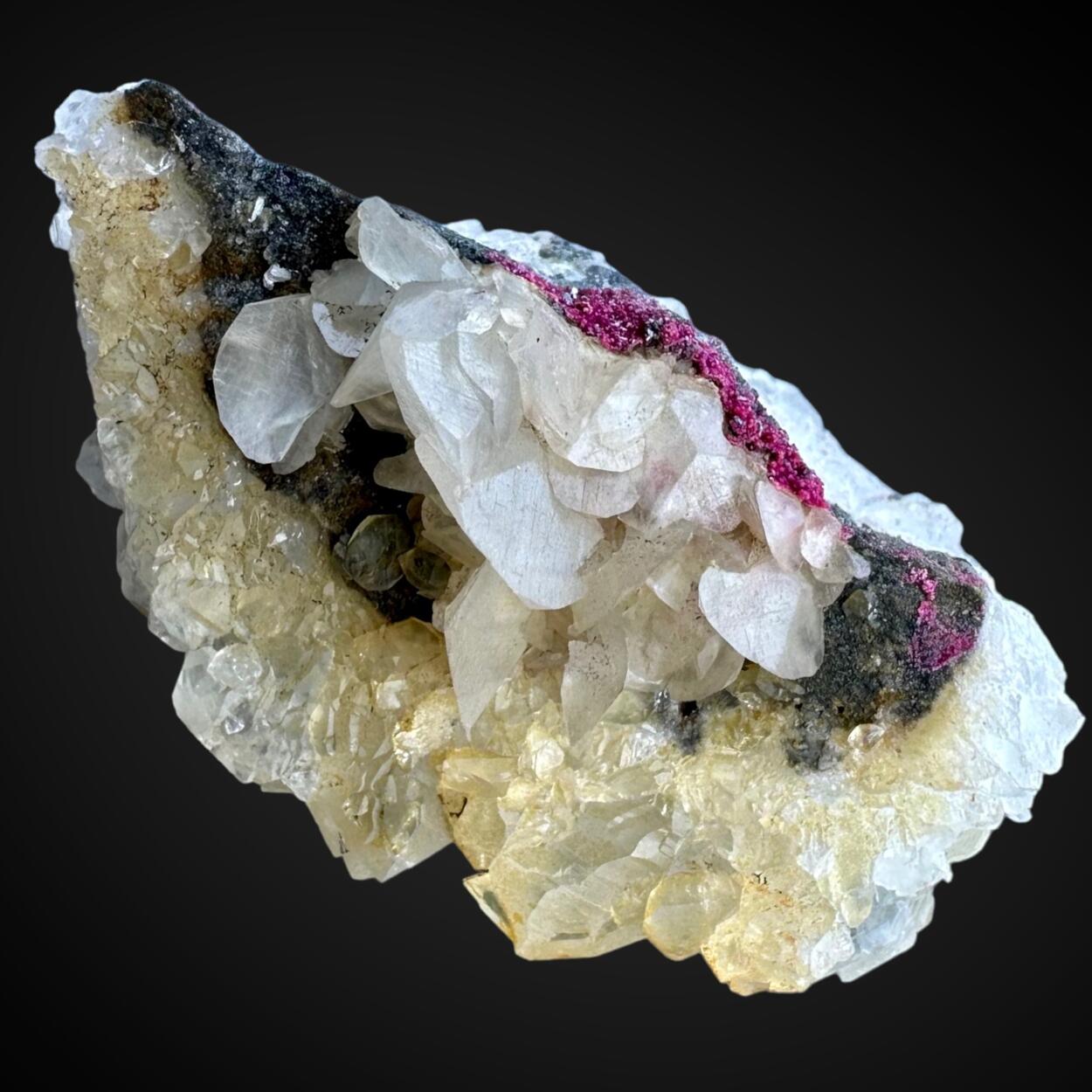 Erythrite Calcite & Quartz