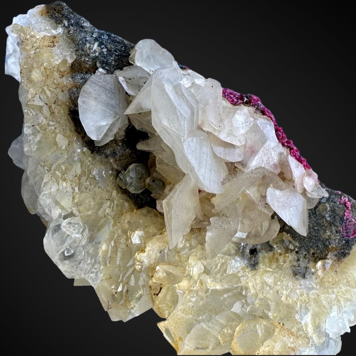 Erythrite Calcite & Quartz