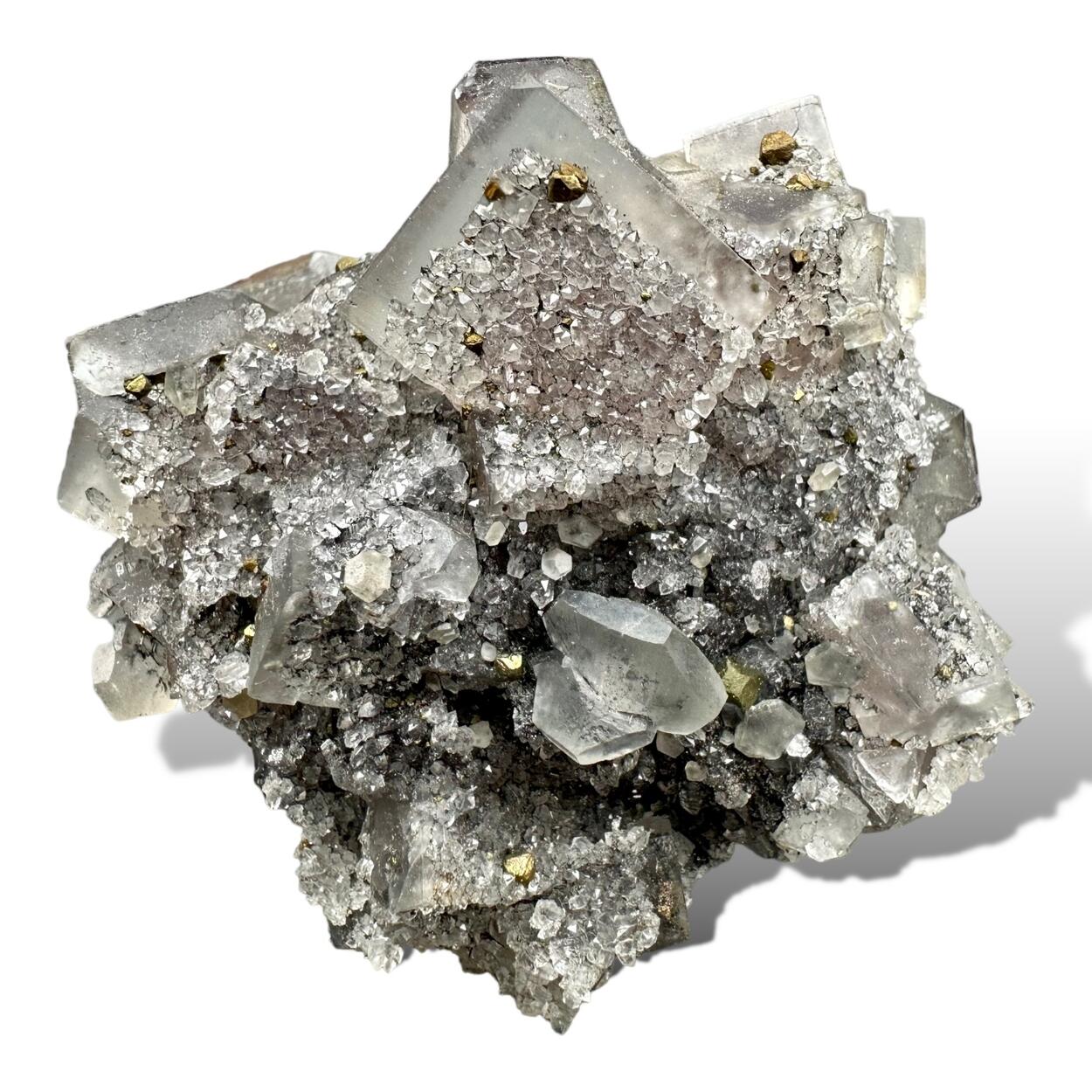 Fluorite Quartz & Chalcopyrite