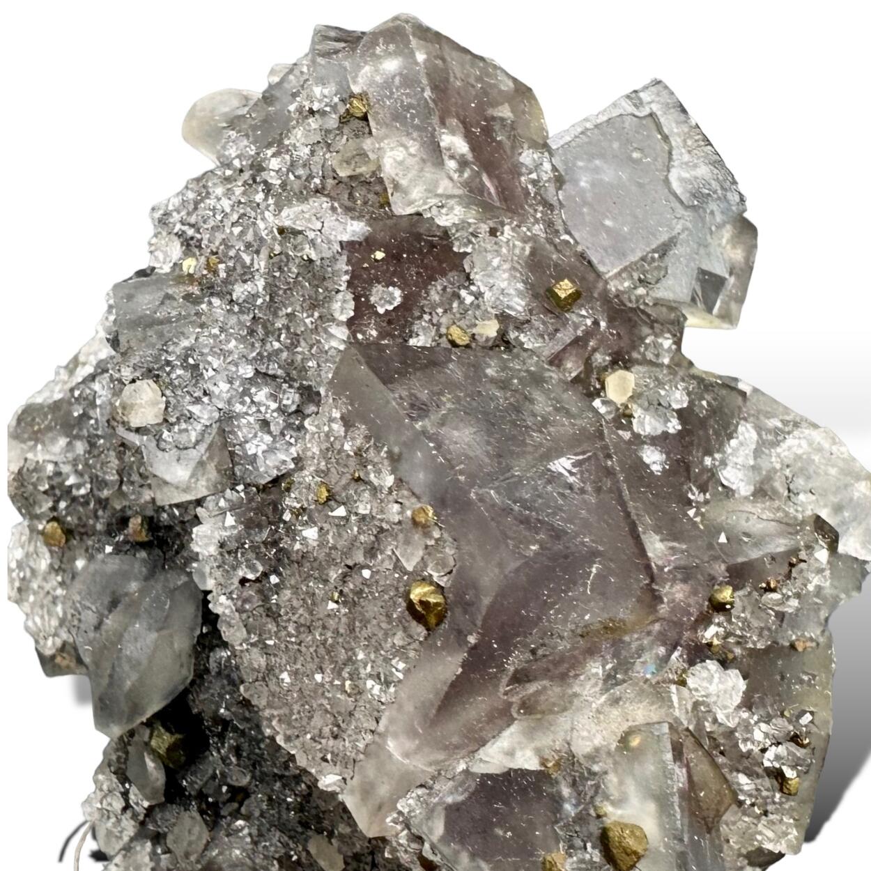 Fluorite Quartz & Chalcopyrite