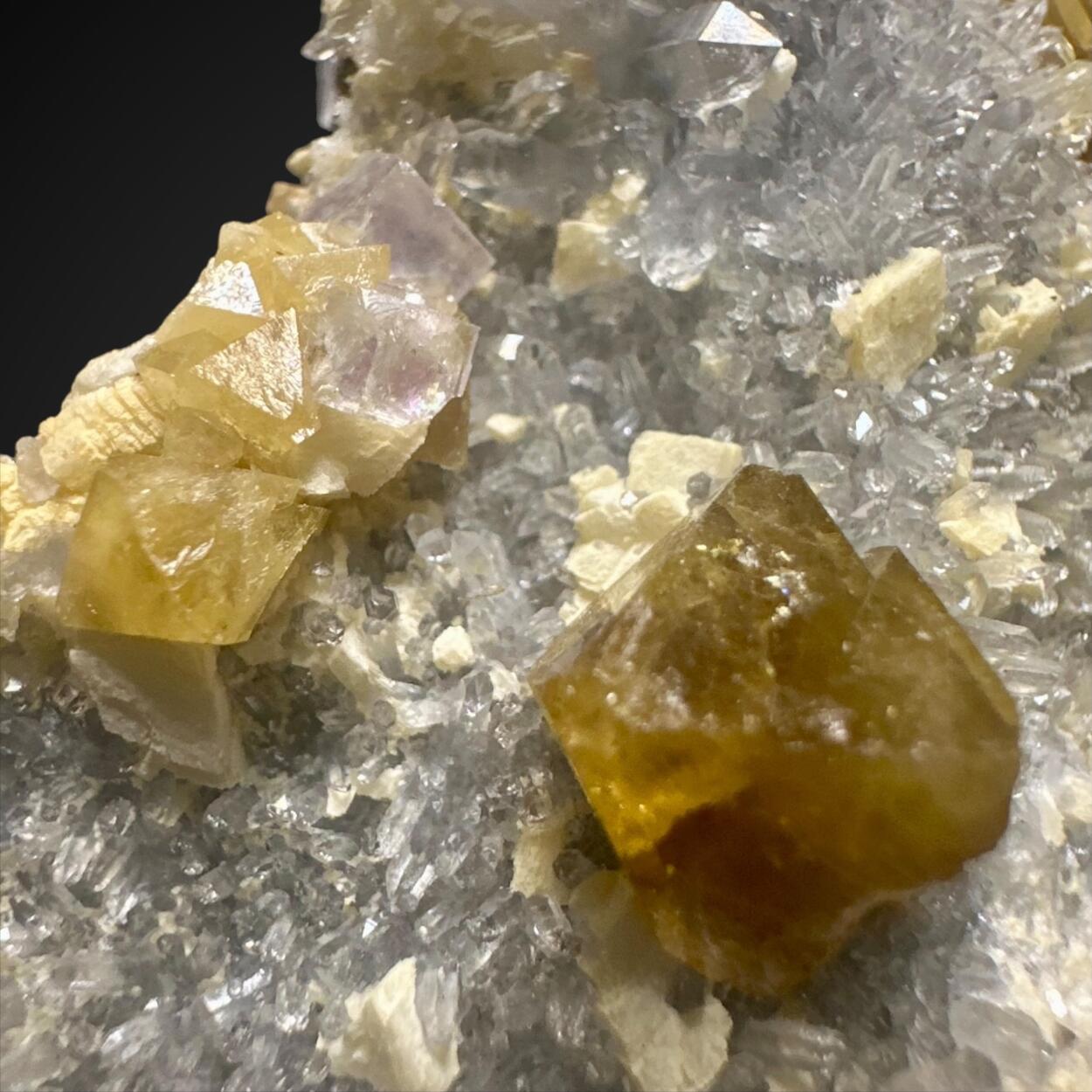 Scheelite With Fluorite