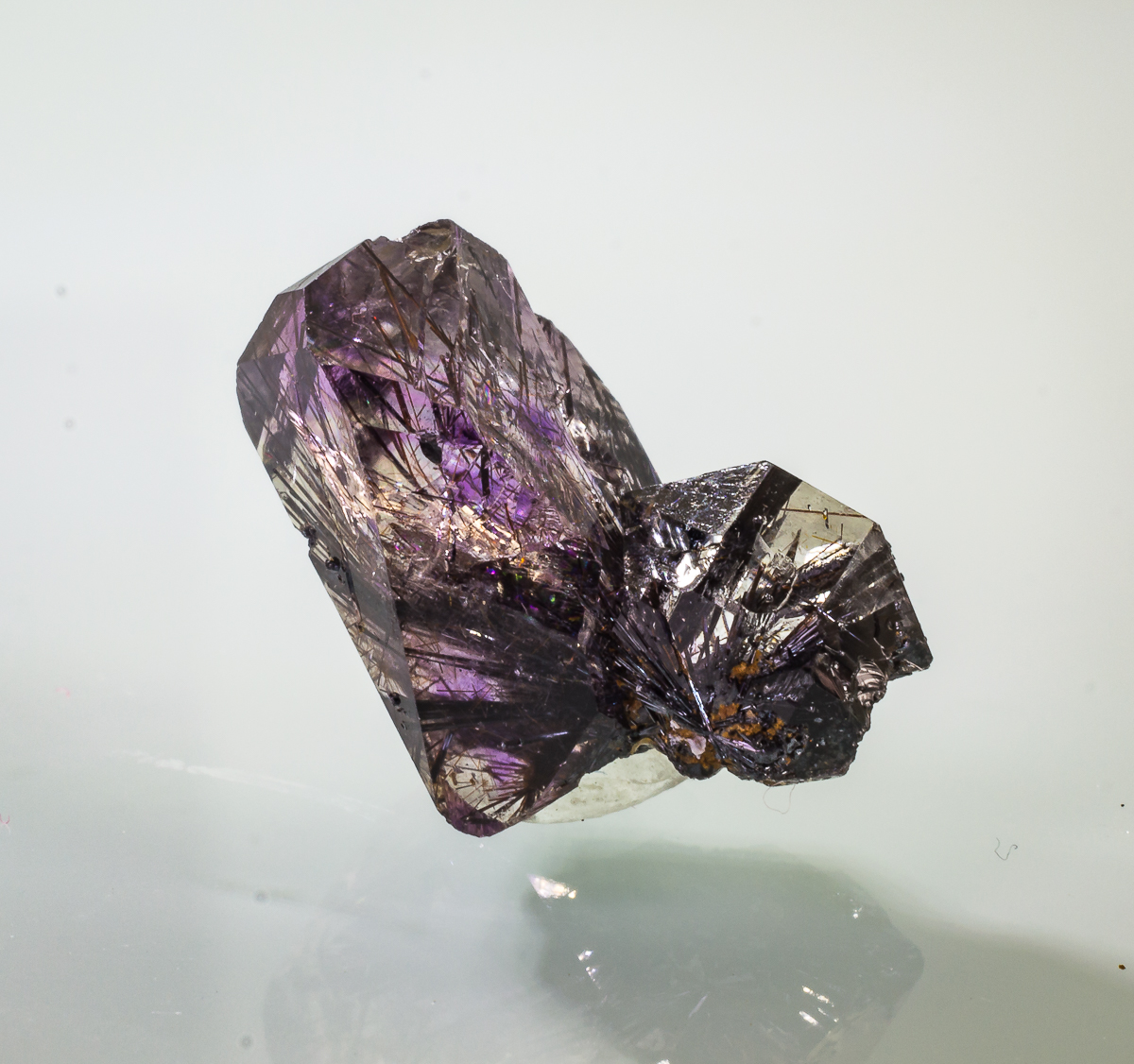 Amethyst With Goethite