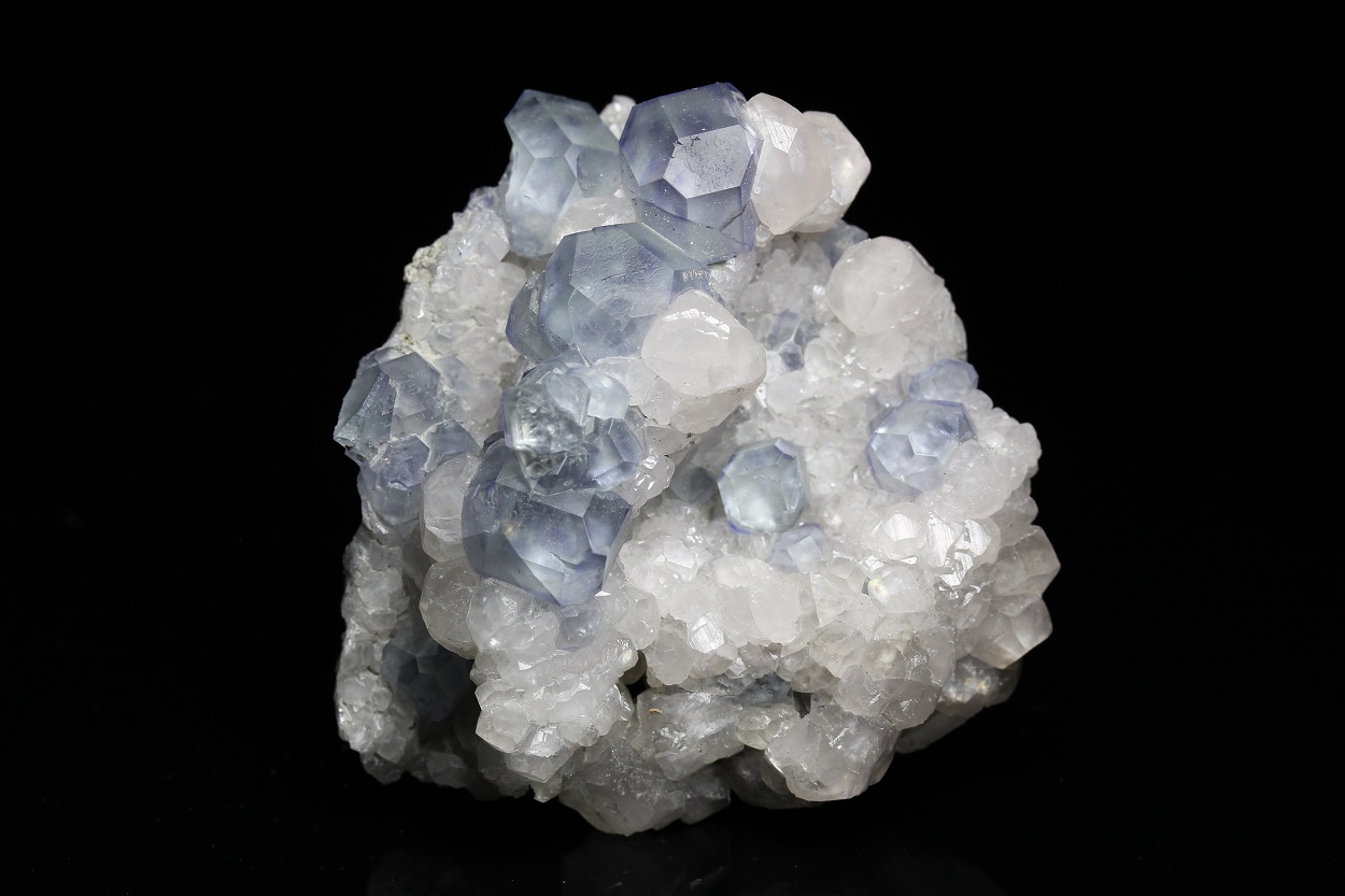 Fluorite On Calcite