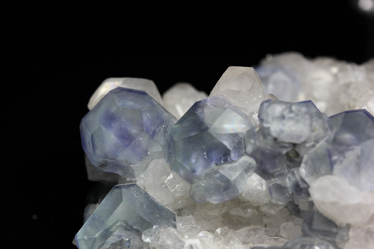 Fluorite On Calcite