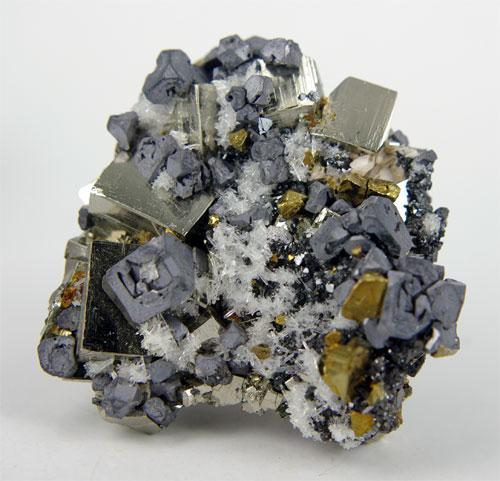 Galena Pyrite Chalcopyrite Sphalerite & Quartz