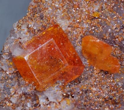 Wulfenite & Calcite