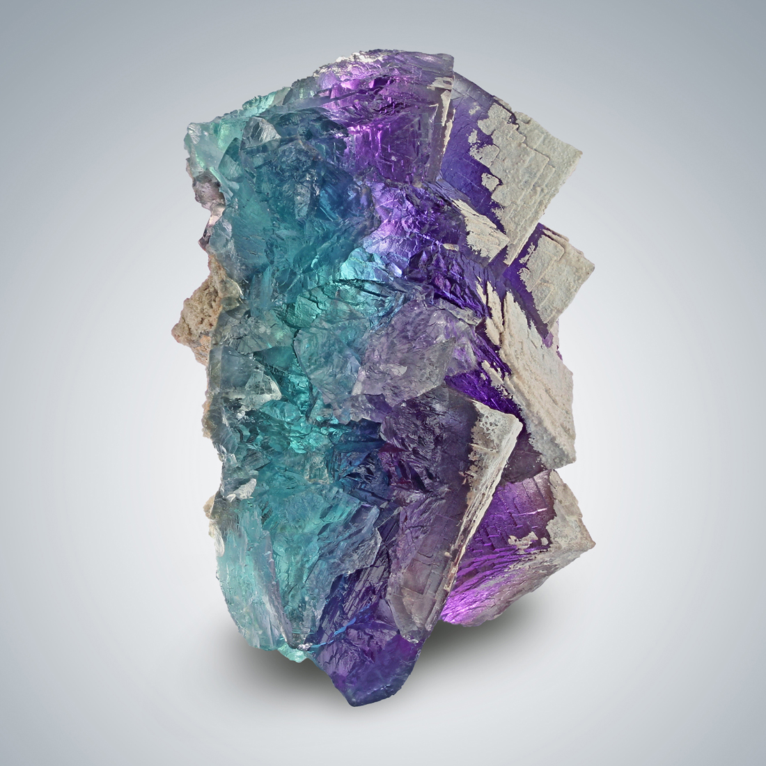 Fluorite With Sinter