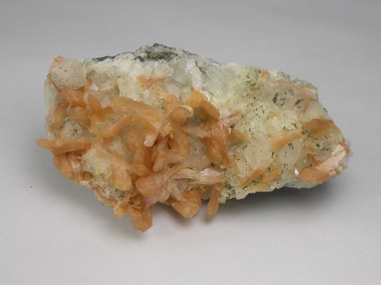 Stilbite On Calcite