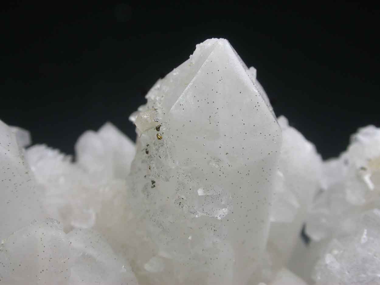 Calcite & Pyrite On Quartz