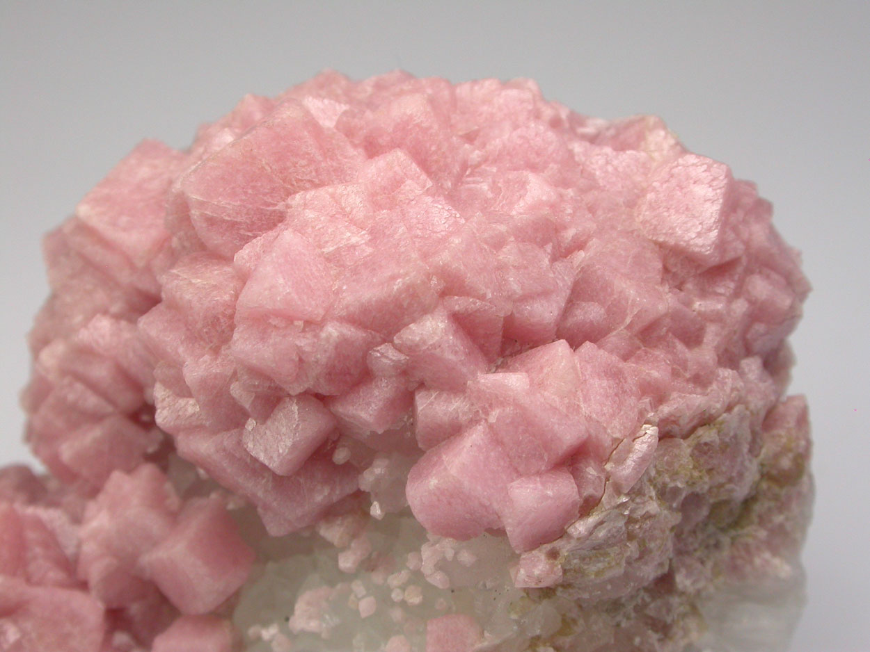 Rhodochrosite On Quartz